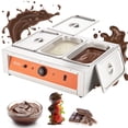 thumbnail image 1 of VEVOR Chocolate Tempering Machine, 26.5 Lbs 3 Tanks Chocolate Melting Pot TEMP Control 86~185℉, 1500W Stainless Steel Electric Commercial Food Warmer For Chocolate/Milk/Cream Melting and Heating, 1 of 9