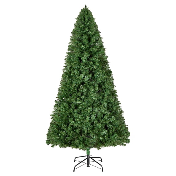 VEVOR Christmas Tree, 6ft Artificial Xmas Tree, Full Holiday Decor Trees with 1250 Branch Tips & Sturdy Metal Base for Home Party Office Decoration