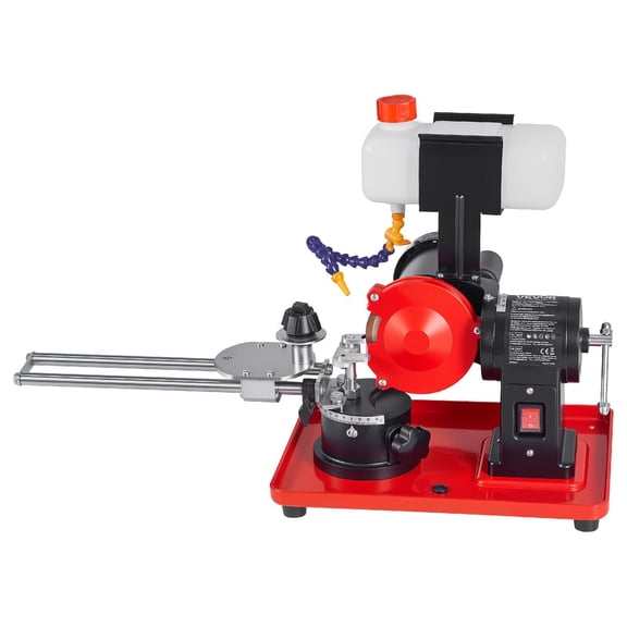 VEVOR Circular Saw Blade Sharpener with Water Tank, 370W 3590RPM Rotary Angle Mill Grinder, Water Injection Sharpening Machine with 5" Grinding Wheel - Fits 3.2" to 27.5" Circular Saw Blades