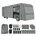 thumbnail image 1 of VEVOR Class C RV Cover, 29-32 ft Motorhome Cover, Oxford Fabric Motorhome RV Cover, Waterproof, Windproof and Rip-Stop, Camper Cover with Storage Bag, Repair Patches, Straps and Tire Covers, 1 of 9