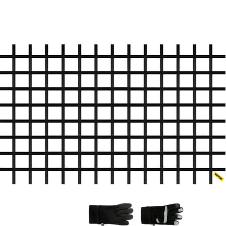 VEVOR Climbing Cargo Net, 11' x 6' Playground Climbing Net, Polyester Material, Rope Ladder, Swingset, Large Military Climbing Cargo Net for Kids & Adult, Indoor & Outdoor, Treehouse, Jungle Gyms