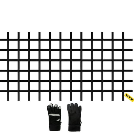 VEVOR Climbing Cargo Net, 12' x 4' Playground Climbing Net, Polyester Material, Rope Ladder, Swingset, Large Military Climbing Cargo Net for Kids & Adult, Indoor & Outdoor, Treehouse, Jungle Gyms