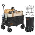 thumbnail image 1 of VEVOR Collapsible Folding Wagon, 150 L Beach Wagon Cart with All-Terrain Wheels, Heavy Duty Folding Wagon Cart Max 265 lbs with Drink Holders, Sports Wagon for Camping, Shopping, Garden, 1 of 9
