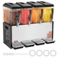 VEVOR Commercial Beverage Dispenser 12L x 4 Tanks Cold Juice and Ice