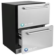VEVOR Commercial Blast Freezer, 114 L / 4 Cu.ft Blast Chiller with 5 Trays, Blast Chiller Freezer Chest with 4 Freezing Modes, Stainless Steel Food Blast Freezer with Casters for Restaurant, Seafood