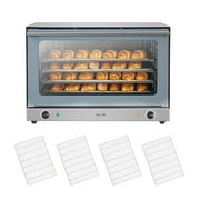 VEVOR Commercial Convection Oven, 4.24 Cu.ft Conventional Countertop Oven for Full-Size Pans, Electric Convection Ovens with 4 Racks, 360 Hot Air Circulation, for Bakery, Restaurant & Pizza Shop