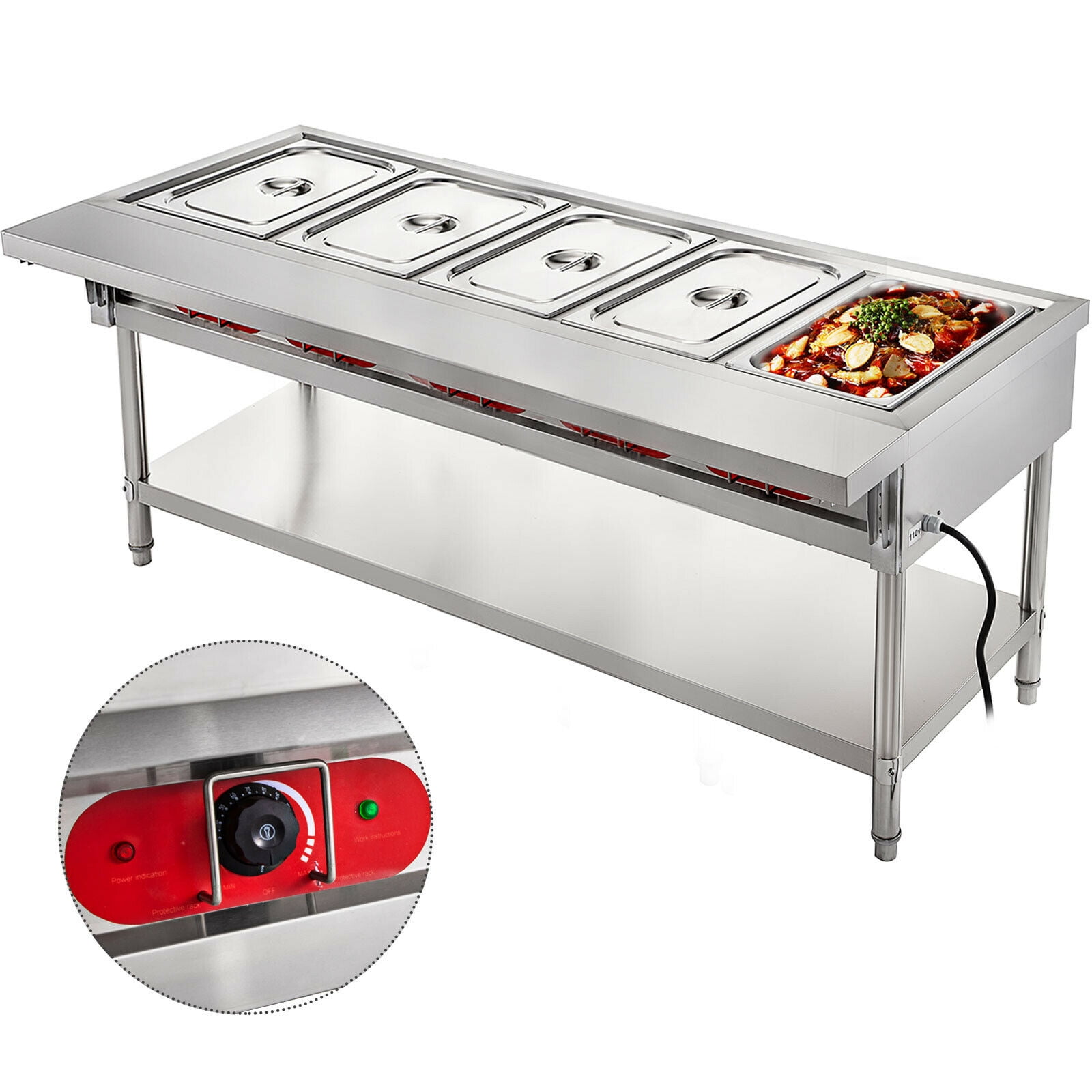Catering Machines Stainless Steel Food Display 10L Rose Gold