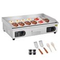 thumbnail image 1 of VEVOR Commercial Electric Griddle, 2800W Countertop Flat Top Grill, 122℉-572 ℉ Adjustable Temp, 28in Stainless Steel Griddle Grill with 2 Shovels, for Home Restaurant(No Plug), 1 of 9