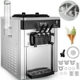 thumbnail image 1 of VEVOR Commercial Ice Cream Machine 20-28L/H Soft Serve with LED Display Auto Clean 3 Flavors 2200W,Silver, 1 of 10