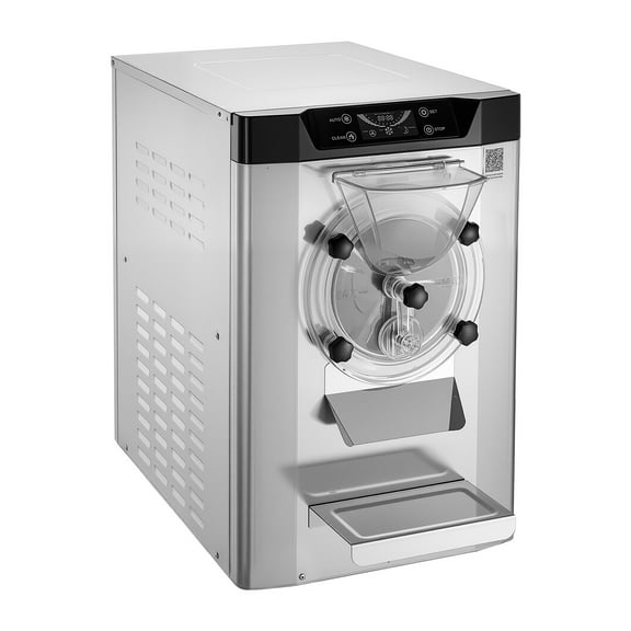 VEVOR Commercial Ice Cream Machine, 2000W Countertop Hard Serve Gelato Maker, 3.17-5.28 Gal/H, 6L 304 Stainless Steel Cylinder, Auto Clean LED Panel for Restaurant Snack Bar