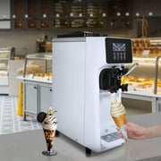 VEVOR Commercial Ice Cream Maker Single Flavor 10-15.2L /2.7-4Gal Per Hour Soft-Serve Ice Cream Machine with LCD Panel, Stainless Steel