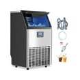 thumbnail image 1 of VEVOR Commercial Ice Maker Machine, 100lbs/24H Ice Maker Machine with 33lbs Storage Capacity, 45 Ice Cubes in 15 Minutes, LED Digital Display Freestanding Self-Cleaning for Bar Office Restaurant, 1 of 9