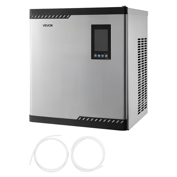 VEVOR Commercial Ice Maker Machine - Head, 300 Lbs/Day Stainless Steel Ice Machine with Scheduled Ice-Making, Self-Cleaning, Adjustable Thickness, Ideal for Restaurant Bar Cafe Hotel - Head Only