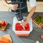 VEVOR Commercial Immersion Blender , 750W Variable Speed Heavy Duty Hand Mixer 304 Stainless Steel