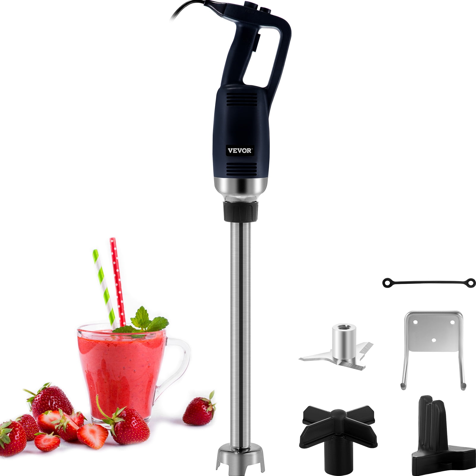 400mm Stainless Steel Stick 16000RPM Commercial Immersion Blender Handheld  Mixer