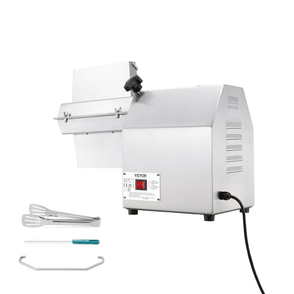 VEVOR Commercial Meat Tenderizer, Heavy Duty 304 Stainless Steel Kitchen Tool with Meat Tong, Cleaning Brush, and Tray, 750W Electric Meat Tenderizer Machine for Beef, Turkey, Chicken, Pork