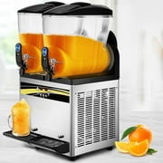 VEVOR Commercial Slush Machine Margarita Slush Maker 2x15L Frozen Drink Machine