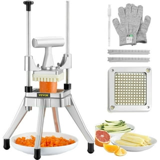 Miumaeov Commercial Vegetable Dicer Electric Automatic Fruit Food Dicer Heavy Duty Vegetable Chopper Cutter Stainless Steel for Potatoes Carrots Cubes