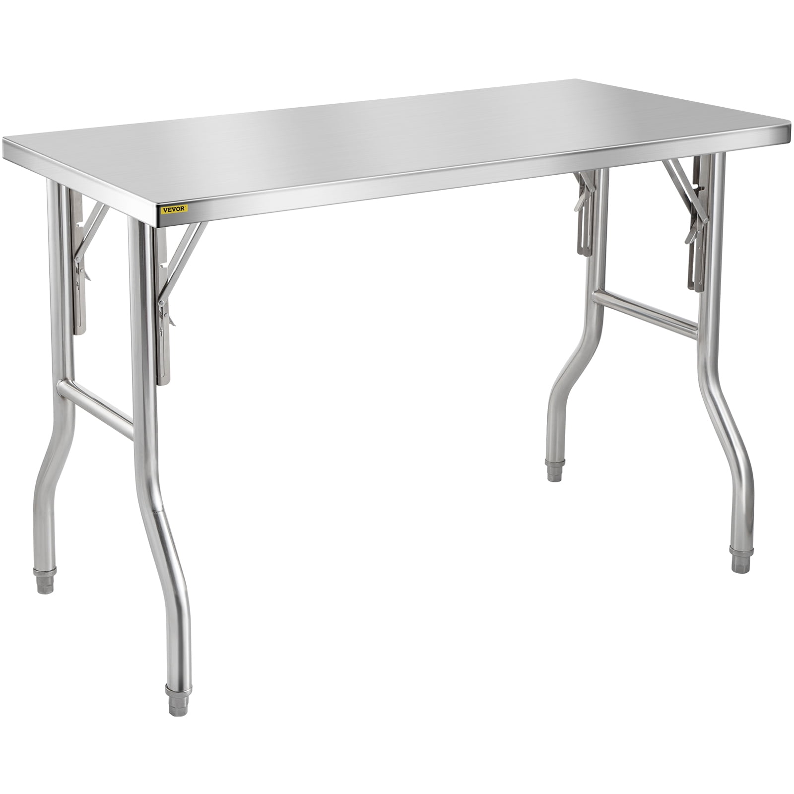 VEVOR 48 x 24 Inch Stainless Steel Folding Work Table
