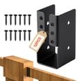 thumbnail image 1 of VEVOR Concealed Joist Hanger, 2x4 Inch Outdoor Concealed-Flange Joist Bracket with Screws, Steel Light Joist Hangers for 1.93 x 3.62 Inch / 49 x 92 mm Beam, Swing, Fence, Wooden Slides, 12 Pcs, 1 of 9