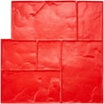 thumbnail image 1 of VEVOR Concrete Stamps Mat, 24 x 24 in, Concrete Texturing Skin Polyurethane Stamp Stone Tile Texture Mat, Slate floor Imprint Seamless Stamp Concrete Molds for Outdoor Decorative, Red, 1 of 9