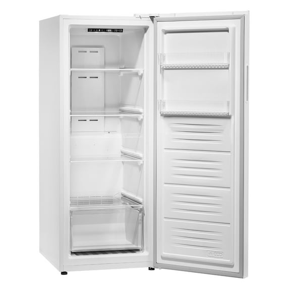 VEVOR Convertible Freezer/Refrigerator, 11 Cu.Ft Frost Free Upright Freezer with Temp Control Panel, Reversible Door, Adjustable Glass Shelves and LED, Standing Fridge for Kitchen, Office, Garage