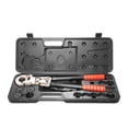 thumbnail image 1 of VEVOR Copper Press Tool Fittings Crimping Kit with Quick Change Jaws, Rotatable Crimp Tool, and Extendable Handle, ASTM B88 and B75 Standard Compliant, 1 of 12