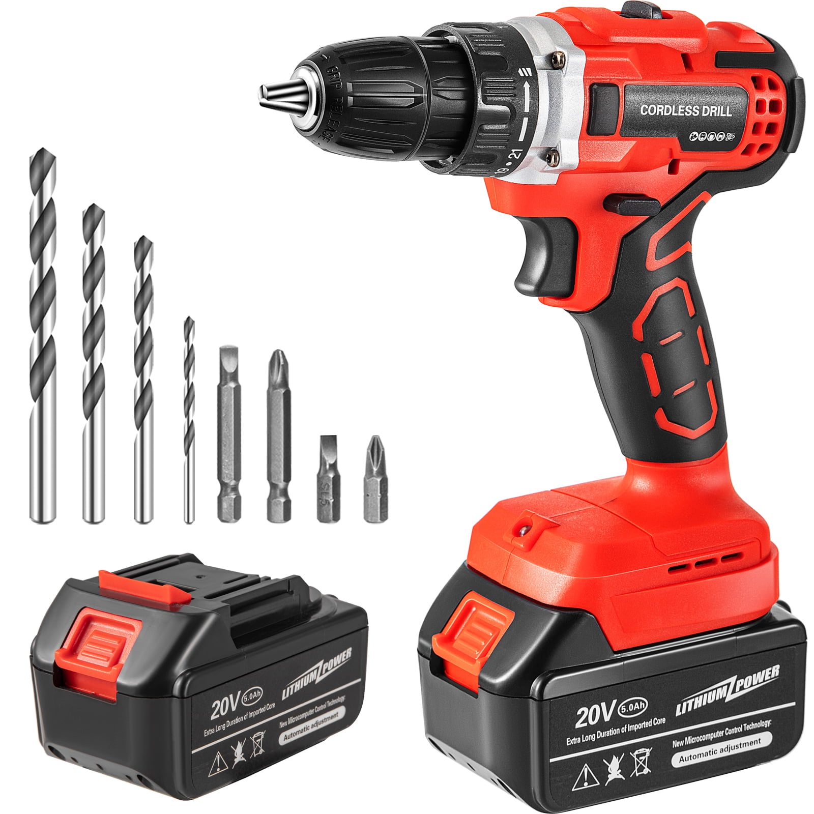 WORKSITE 20V Cordless Drill Set 70Pcs with Hand Tools Screwdriver