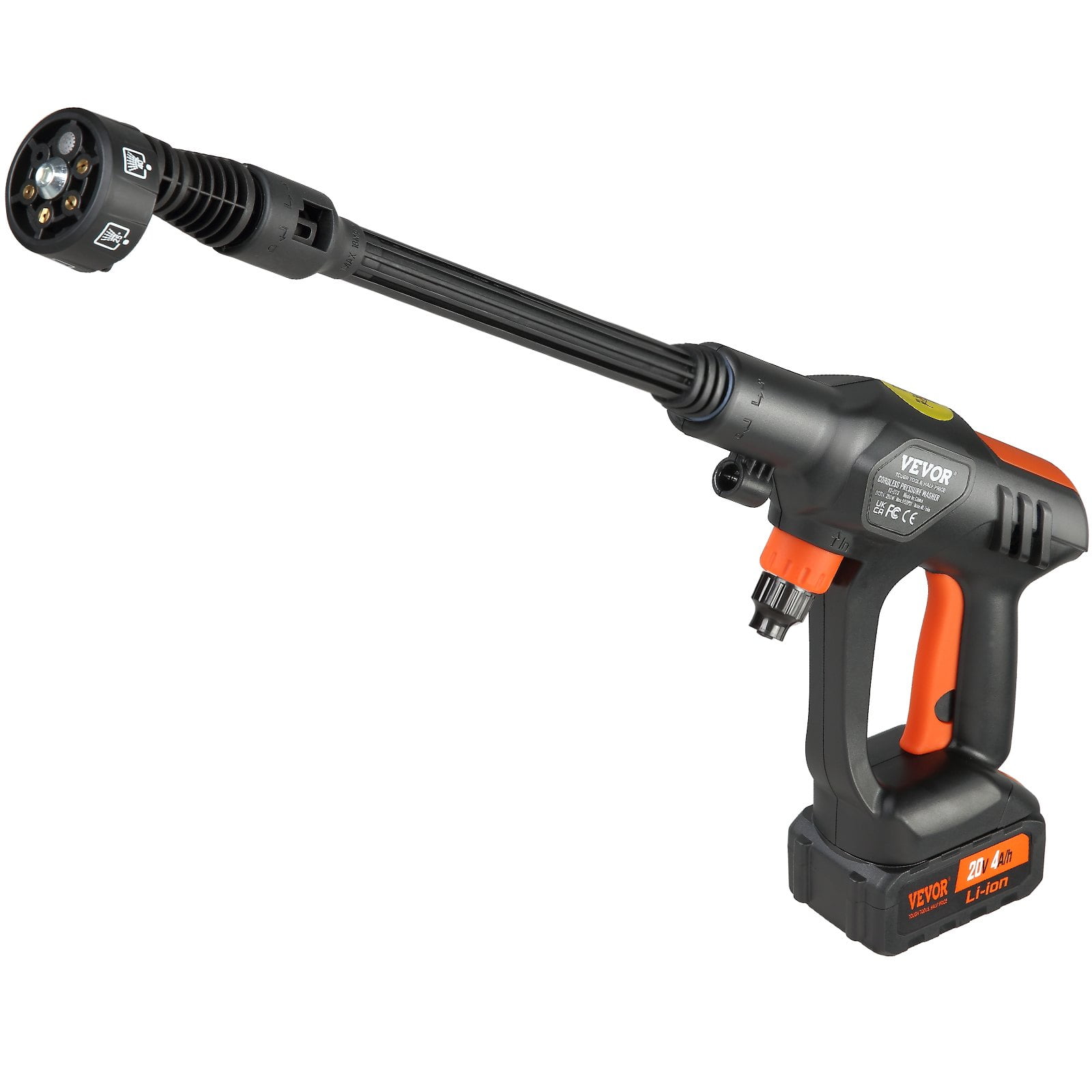 VEVOR Cordless Pressure Washer, 652 PSI, 1.1 GPM, Portable Power Cleaner