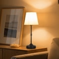 thumbnail image 1 of VEVOR Cordless Table Lamp, 5200mAh Built-in Rechargeable Battery Desk Lamp, 3-Level Brightness, Fabric Shade, 2700-3000K Color Temperature, Table Light for Restaurant, Bedroom, Bar Counter, Black, 1 of 9