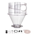 thumbnail image 1 of VEVOR Cyclone Dust Separator, 4" Retrofit Cyclone Separator for Dust Collectors, ABS Dust Deputy With 2" Hole O.D. Connector & Hose for Wet/Dry Shop Vacuums, Fits 5-10 Gallon Tank (Tank Exclude), 1 of 9