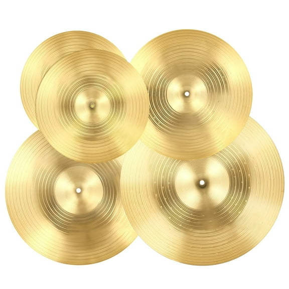 VEVOR Cymbal Pack, 4 Pieces Cymbals for Drum Set, Alloy Cymbals Drum Set Includes 14-inch Hi-Hats, 16-inch Crash, 18-inch Crash, 20-inch Ride, Drumsticks & Cymbal Bag, Alloy Cymbal Pack for Drummer