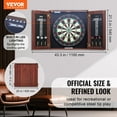 thumbnail image 1 of VEVOR Dartboard and Cabinet Set Official Size Complete Accessory Steel Tip Dart, 1 of 10