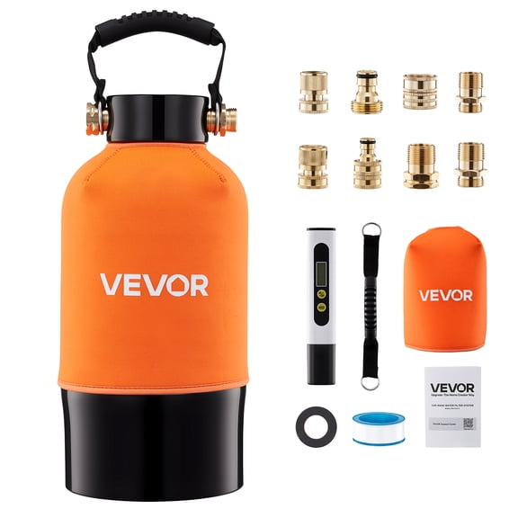 VEVOR Deionized Water System for Car Wash, Spotless Car Wash Water System with 5L DI Resin & TDS Meter, Spot-Free Deionized Water Filter for Cars RVs Motorcycles Windows