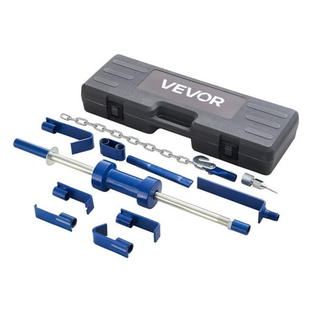 VEVOR Dent Puller Kit, 13 lbs 14-in-1 Slide Hammer Dent Removal Kit, Heavy-Duty Auto Body Truck Repair Automotive Damage Remover Tool Repair Frame with Carrying Case, Extension Rod, Non-Slip Handle
