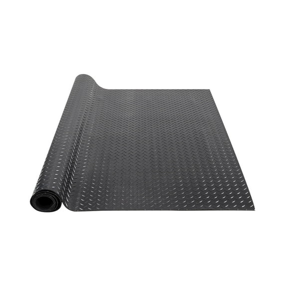 VEVOR Diamond-Plate Rubber Flooring Roll, 3 mm x 4 ft x 10 ft Garage Floor Mat, SBR Rubber Garage Flooring Roll