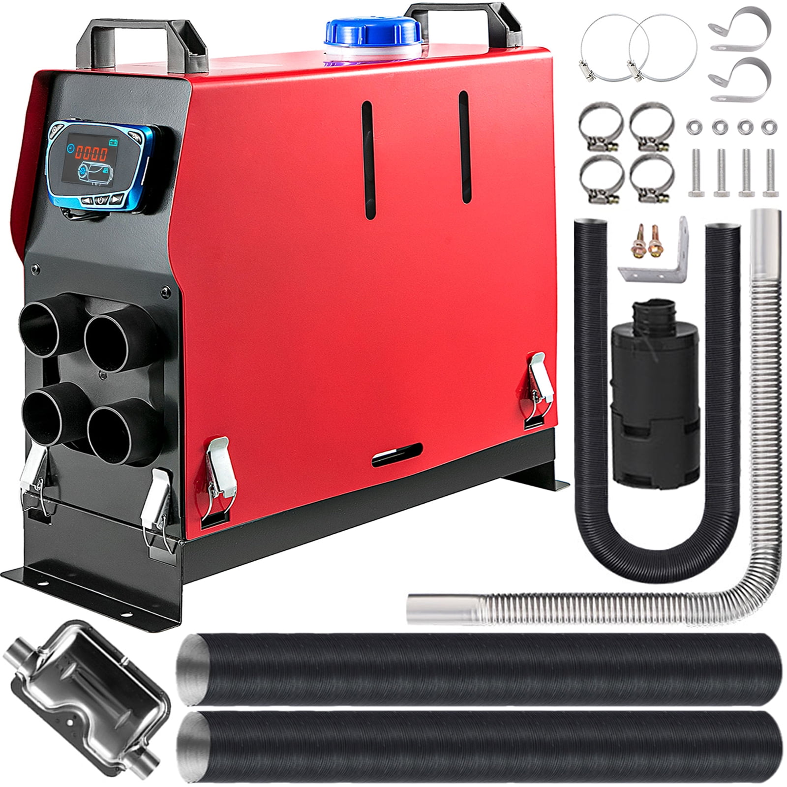 VEVOR Diesel Air Heater 5KW 12V Parking Heater Diesel 4 Holes for Caravan  RV and Bus (12V 5KW with Blue LCD Monitor and Silencer) - Walmart.com