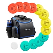 VEVOR Disc Golf Set, 12 PCS Flying Discs for Beginners, Disc Golf Starter Set, with Putter, Mid-Range, Driver, Including