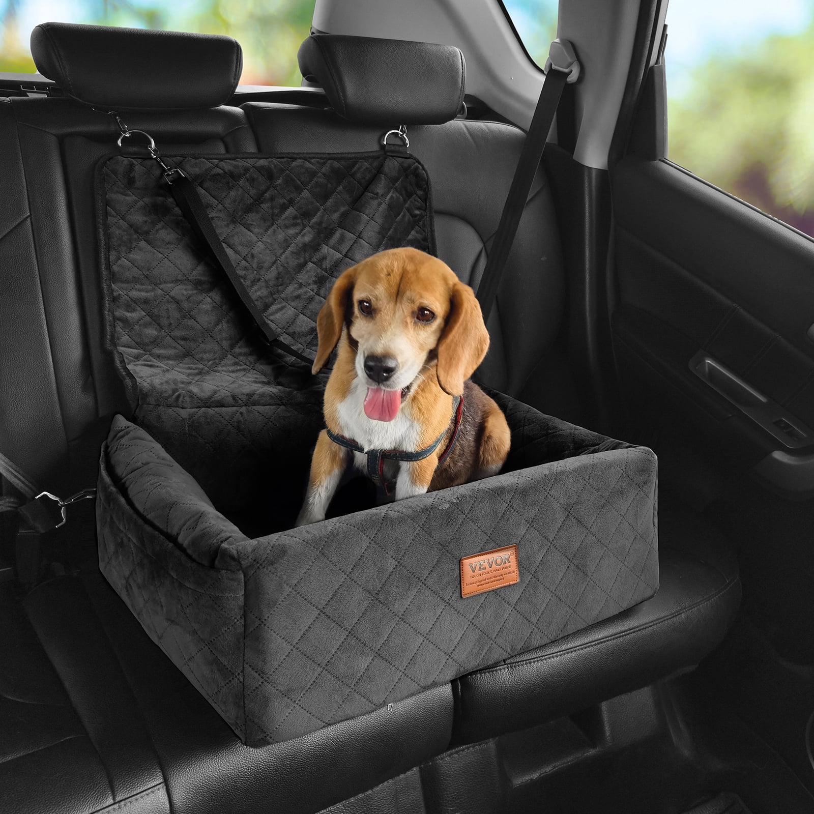 VEVOR Dog Car Seat, Dog Booster Seat For Car With A Storage