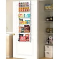 thumbnail image 1 of VEVOR Over the Door Pantry Organizer, 6-Tier Pantry Organization and Storage, Heavy-Duty Steel Hanging Spice Rack, Adjustable Wall Seasoning Shelves, for Home Kitchen Laundry Room Bathroom, White, 1 of 9