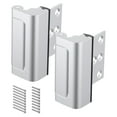 thumbnail image 1 of VEVOR Door Reinforcement Lock, 2 Pack Home Security Door Lock, with 3 Inch Stop Withstand 800 lbs of Force, with 8 Screws, for Inward-Opening, Aluminum Alloy, Add Extra High Security to Your Home, 1 of 9