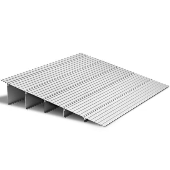 VEVOR Door Threshold Ramp, 5 inch Rise, Aluminum Alloy Threshold Ramp Rated 800 lbs Load Capacity, Handicap Ramps for Home Steps for Wheelchair, Scooters, Power Chairs, Walkers, Bicycle, Tricycle