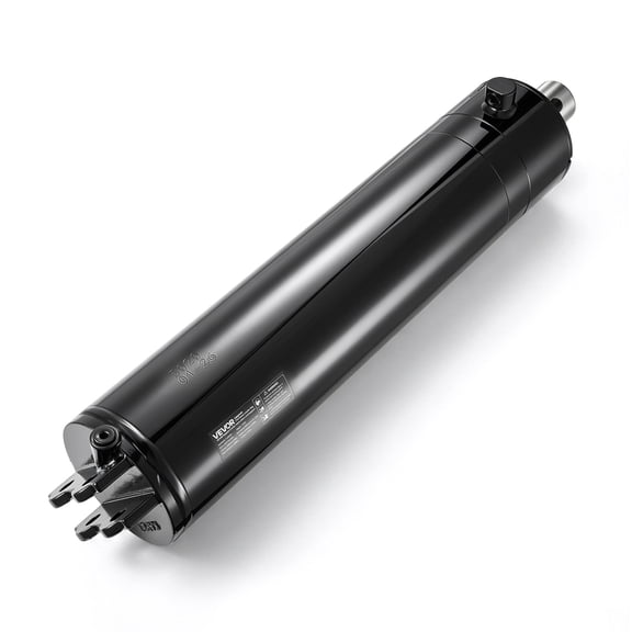 VEVOR Double Acting Hydraulic Cylinder, 5" Bore x 20" Stroke, Max 4500PSI Hydraulic Cylinder, Heavy-Duty Welded Cross Tube Cylinders with 0.63"Pin Hole & SAE#6Port for Agricultural Machinery,Tractors