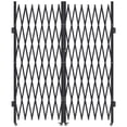 thumbnail image 1 of VEVOR Double Folding Security Gate, Lockable Scissor Gate with 360° Swivel Casters, Outdoor Barricade Steel Retractable Gates, for Entry Security, Garage, Warehouse & Pool, 145.67 x 86.81 in (W x H), 1 of 9