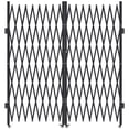 thumbnail image 1 of VEVOR Double Folding Security Gate, Lockable Scissor Gate with 360° Swivel Casters, Outdoor Barricade Steel Retractable Gates, for Entry Security, Garage, Warehouse & Pool, 155.12 x 86.81 in (W x H), 1 of 9