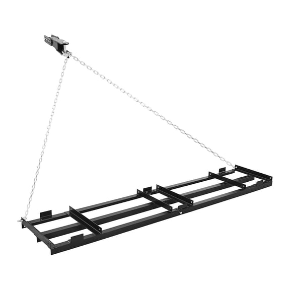 VEVOR Drag Harrow, 96 x 20 in, Tow-Behind Driveway Grader with Adjustable Width & 50lbs Load Capacity, Heavy Duty Lawn Leveling Rake, Galvanized Steel Gravel Driveway Drag, Fits ATVs UTVs Tractors