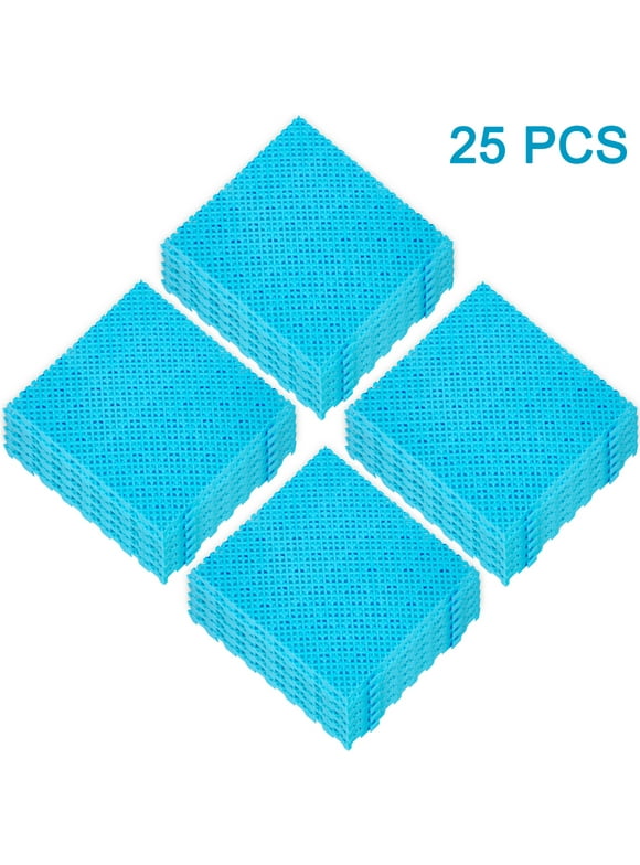 VEVOR Drainage Tiles Interlocking 25 Pack Rubber Tiles Interlocking 11.8x11.8x0.5 inches Deck Flooring Blue for Pool Shower Sauna Bathroom Deck Patio Garage