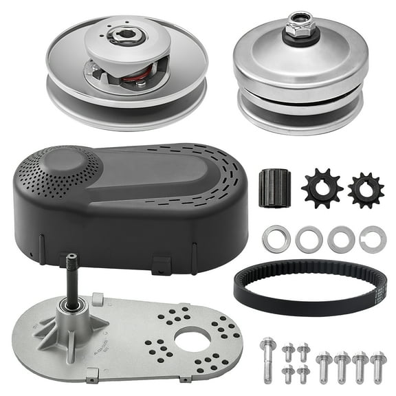 VEVOR Drive Clutch, 2-8HP Engine, 2000 RPM High-Strength Drive Clutch with Asymmetric Designed Wheels & Robust Rubber Belt, Sturdy & Durable Clutch with Full Accessories, Fit for Various Engines