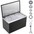 thumbnail image 1 of VEVOR Drop in Ice Bin Chest 20x20x15 inch Drop in Cooler Stainless Steel Outdoor Drop in Ice Chest with Cover Bar Ice Bin Drop in Wine Drops Drain-pipe and Drain Plug Included, 1 of 9