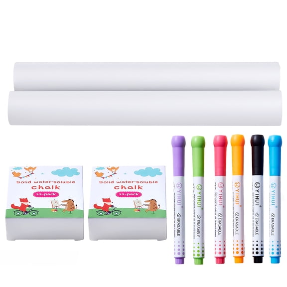 VEVOR Easel Accessory Set, 32 PCS Kides Art Easel Painting Kit Including Chalks, Dry-Erase Markers & Paper Rolls, Supplies Set for Standing Art Easel, Painting Accessories for Toddlers Boys and Girls